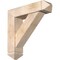 Ekena Millwork Traditional Arts and Crafts Smooth Bracket w/ Offset Brace, Douglas Fir, 7 1/2"W x 30"D x 30"H BKT0806X30X30TRA03SDF - alternate 1